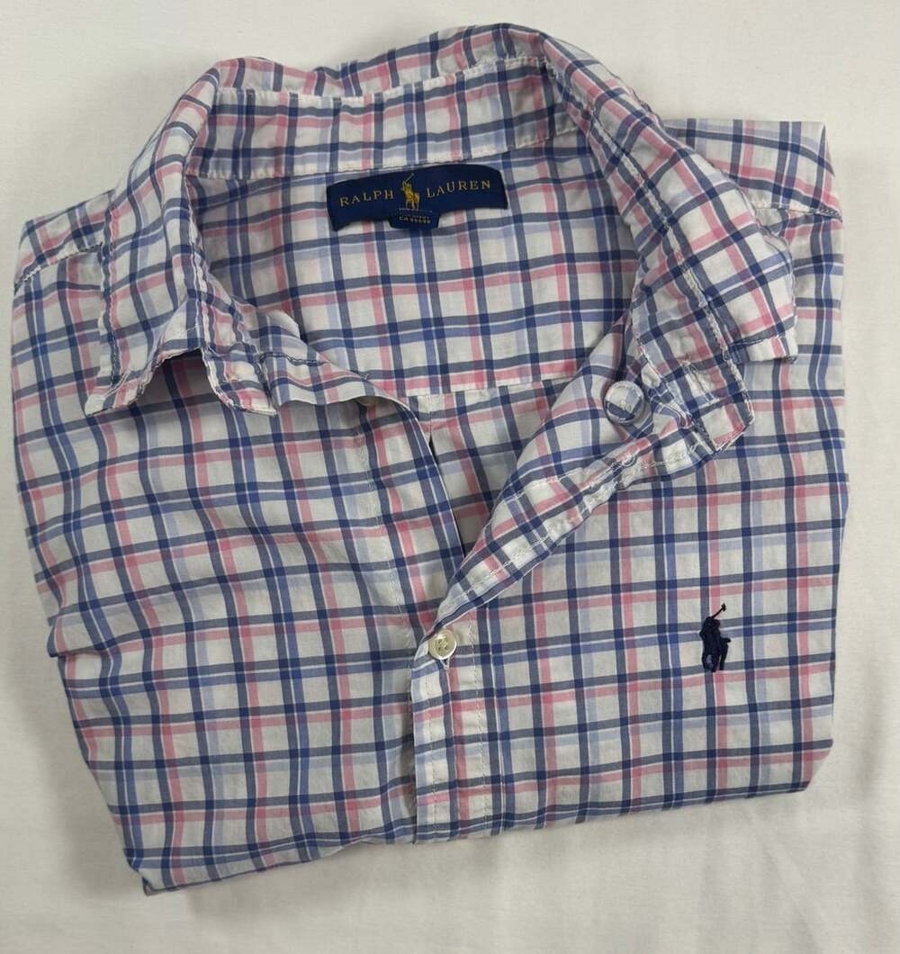 Ralph Lauren Button Down Shirt Size XL/TG Plaid